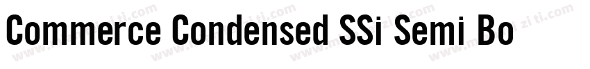 Commerce Condensed SSi Semi Bold Condensed字体转换